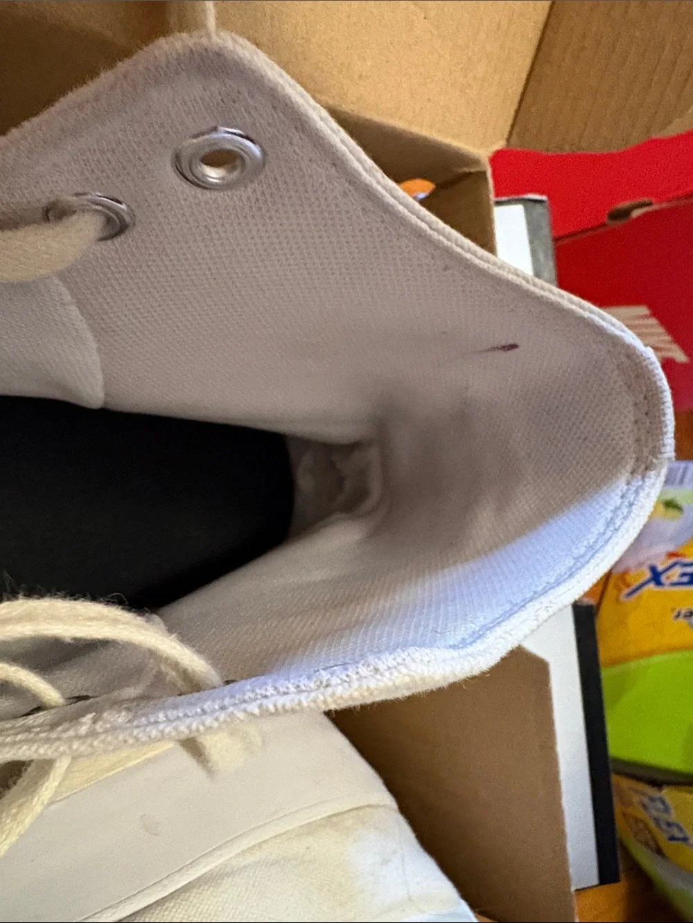 Converse White High-Top All Star Canvas Sneakers - Picture 8 of 9